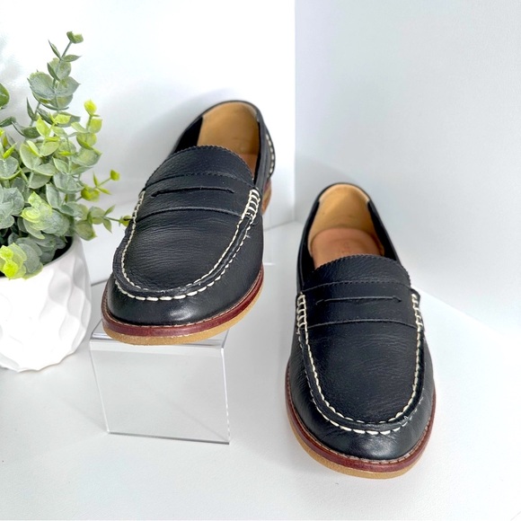Sperry Women’s Seaport Penny Black Leather Loafer Shoes Size 8 - Picture 7 of 10